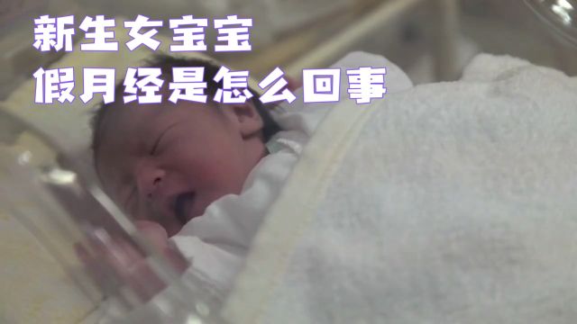 新生女宝宝假月经是怎么回事