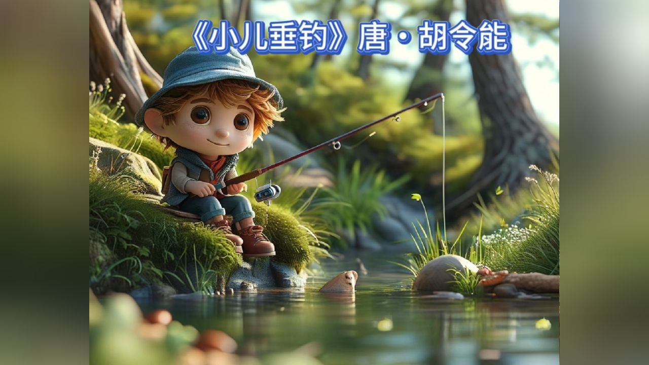 小学必背古诗词——《小儿垂钓》