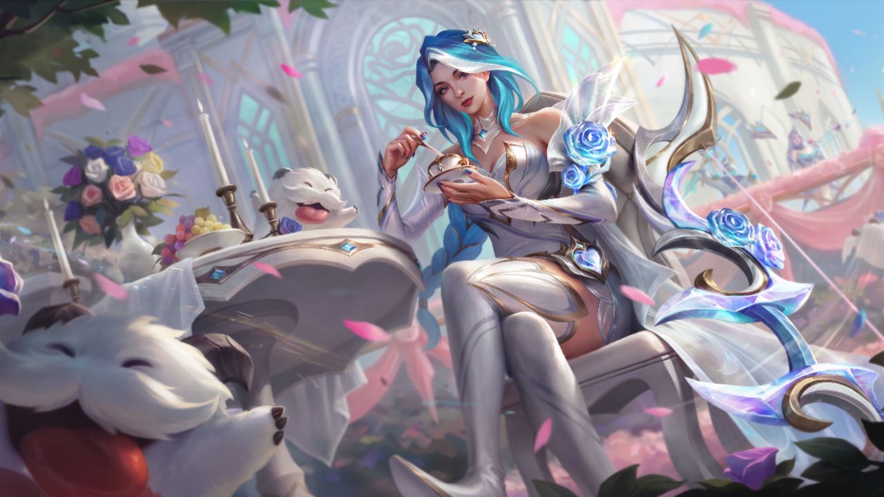 【英雄联盟手游】【手游首发皮肤】水晶玫瑰 艾希