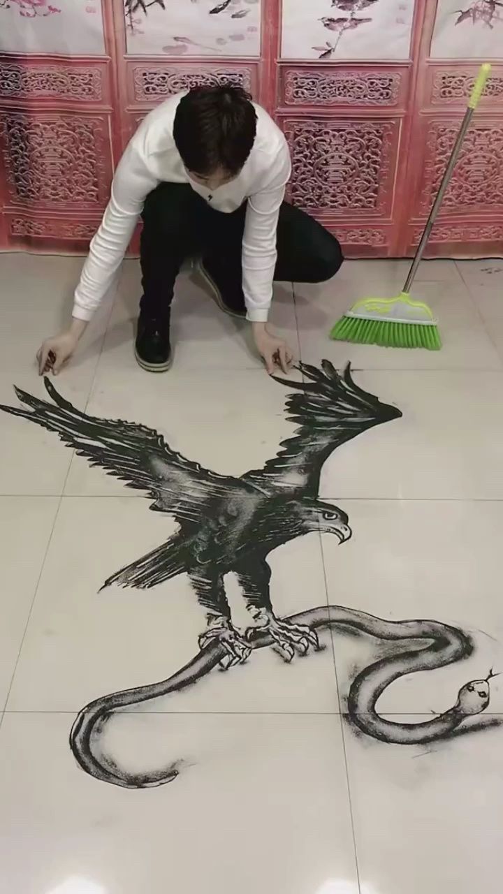 地面立体画好神奇