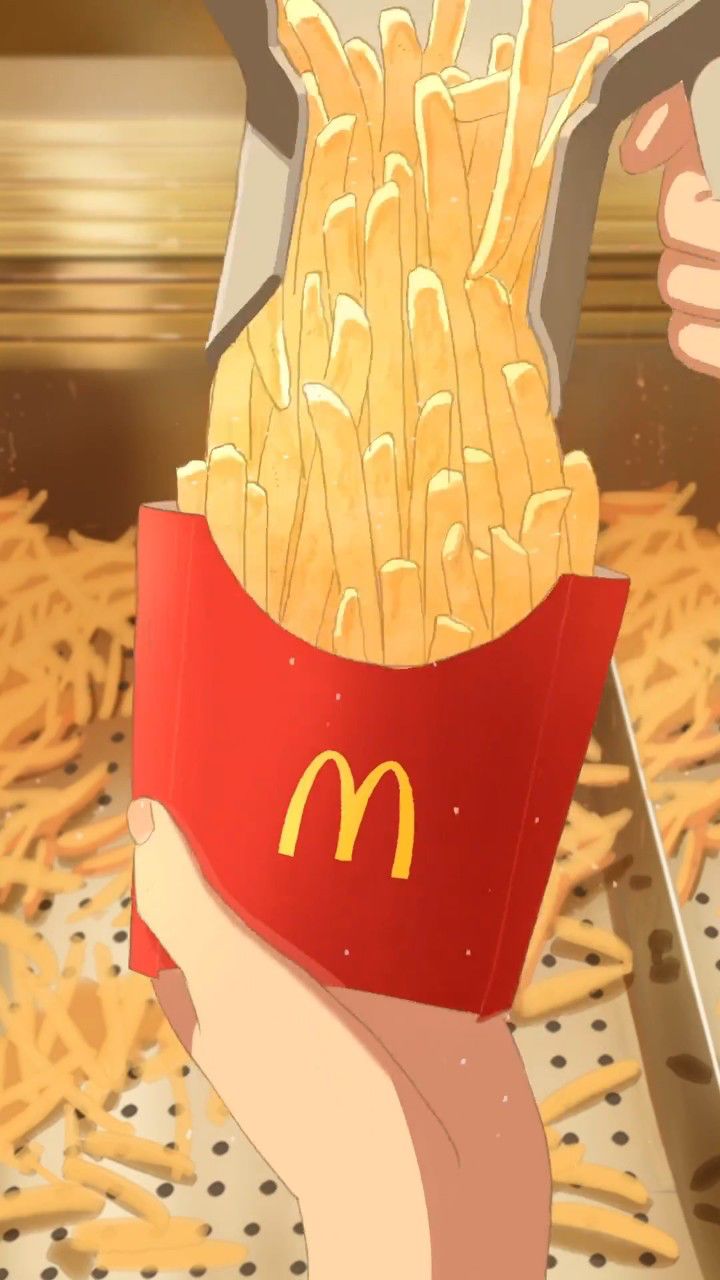 麦当劳日本,动画版沉浸式出餐,很有食欲