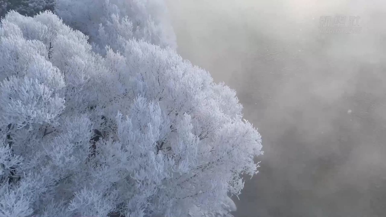 阿什哈达雾凇观赏带图片