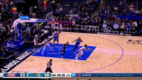 《NBA全场集锦》【回放】NBA常规赛：活塞vs魔术第3节中文解说回放