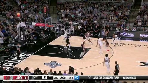 《圣安东尼奥马刺》【回放】 NBA常规赛：开拓者vs马刺第2节中文解说回放