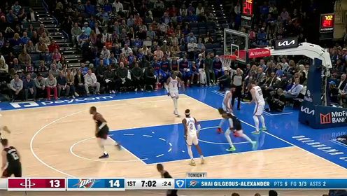《俄克拉荷马雷霆》【回放】NBA常规赛：火箭vs雷霆第1节英文原声回放
