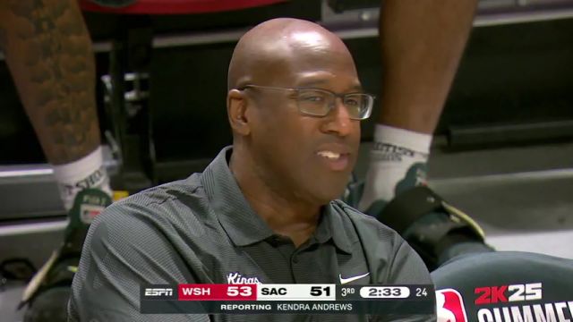 NBA夏季联赛：奇才vs国王第3节英文原声回放