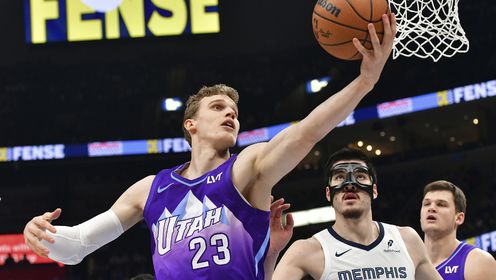 《NBA全场集锦》【原声】爵士103-125灰熊 灰熊6人得分上双轻松捍卫主场