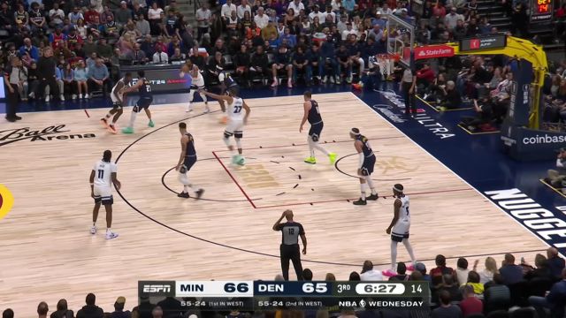 森林狼107-116掘金 约基奇41+11+7全面发挥掘金稳定西部第一