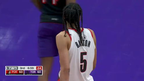 《多伦多猛龙》【回放】NBA常规赛：开拓者vs猛龙第3节中文解说回放