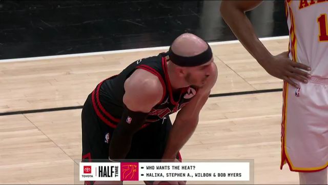 NBA附加赛：老鹰vs公牛第2节英文原声回放