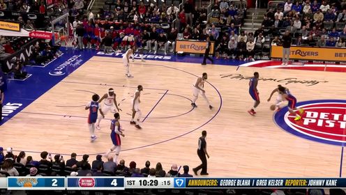 《NBA全场集锦》默契连线！坎宁安击地妙传杰伦-杜伦挡拆顺下单手劈扣