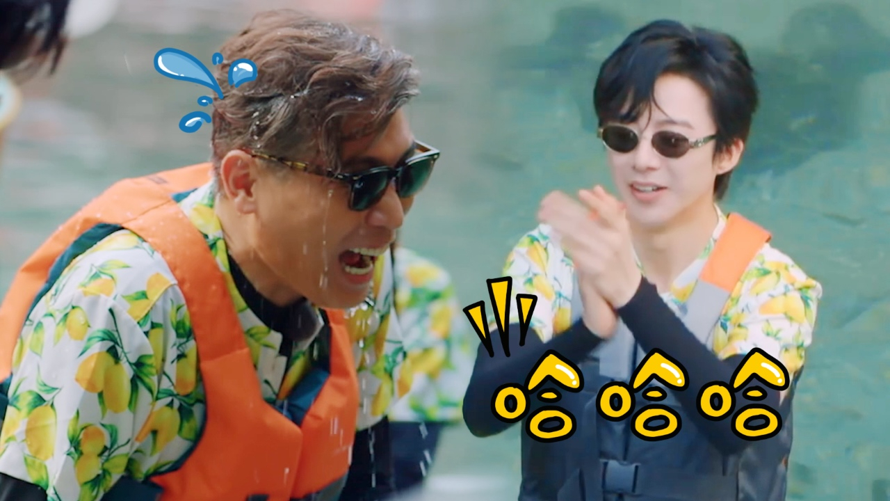 旅行日记:李乃文和刘宇宁打水仗