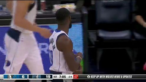 《NBA全场集锦》NBA常规赛：独行侠vs森林狼第1节英文原声回放