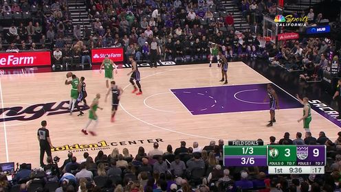 《NBA全场集锦》自古华山一条路！布朗持球强杀内线 瞬间起飞灌筐得手