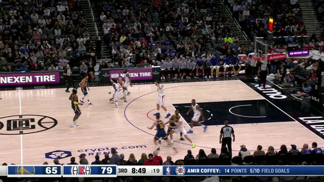 手感回来了！ 库里中投+三分连得五分打停快船