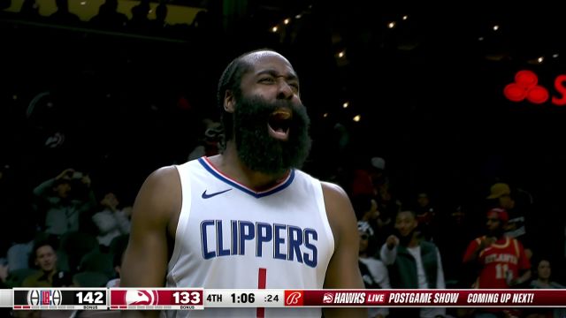 快船vs老鹰五佳球 小卡碾压防守飞身爆扣 哈登落花神剑命中惊天3+1