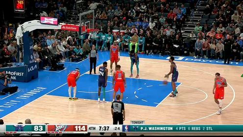 《俄克拉荷马雷霆》NBA常规赛：黄蜂vs雷霆第4节中文解说回放