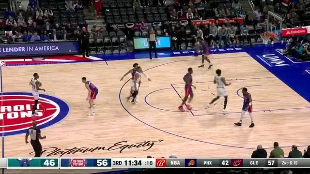 NBA常规赛：黄蜂vs活塞英文原声全场回放