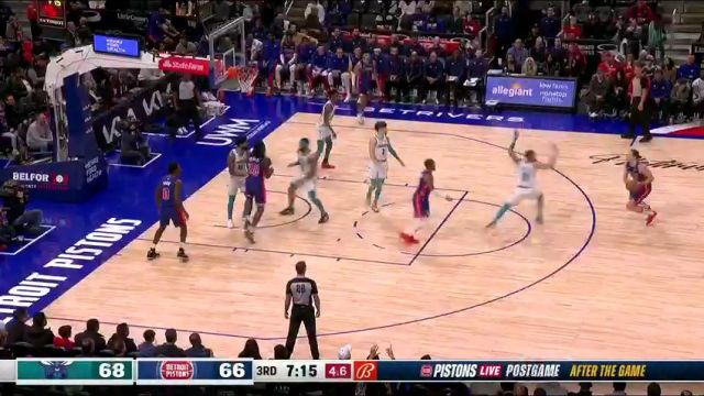 黄蜂vs活塞第3节英文原声回放