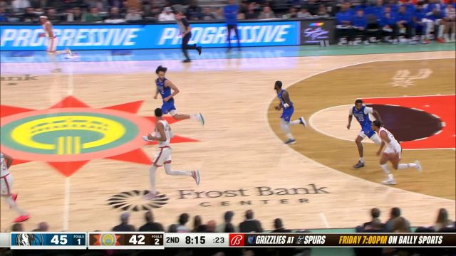 东契奇vs马刺集锦 18分10板16助状态一般仍串联全队