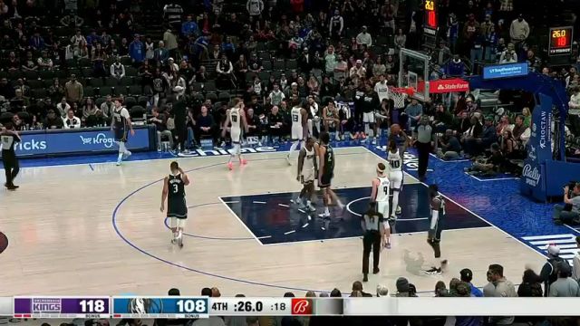 国王vs独行侠第4节中文解说回放