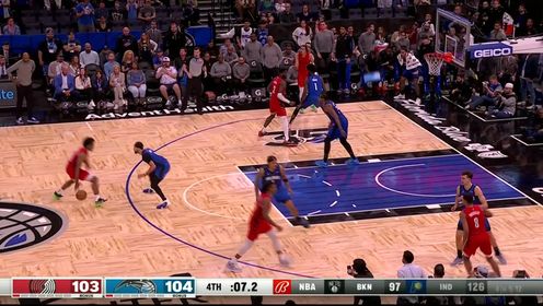 《NBA全场集锦》胜利的天平已经倾斜！艾顿看表掐秒压哨中投不中错失绝杀