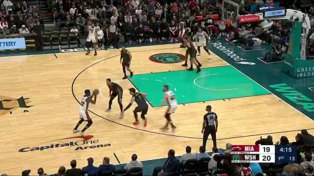 NBA常规赛：热火vs奇才第1节中文解说回放