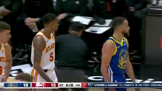 NBA常规赛：勇士vs老鹰第1节中文解说回放