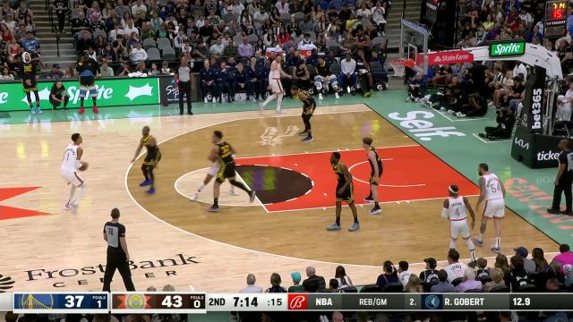 文班亚马vs勇士集锦 飞天遁地尽力拿下32+9难阻失利