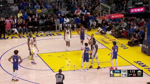 76人vs勇士第4节中文解说回放