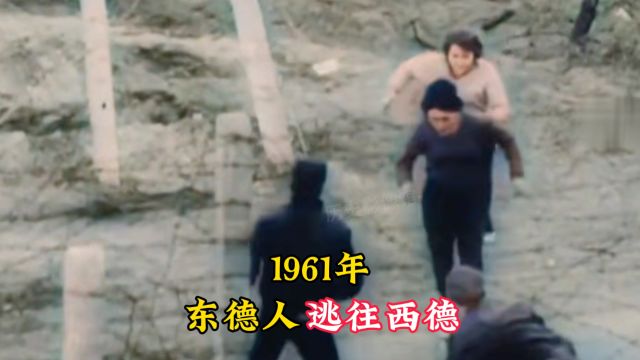 1961年东德人民逃亡西德的真实影像,近350万人尝试偷渡