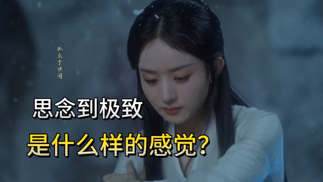 思念一个人到极致是什么样的感觉?