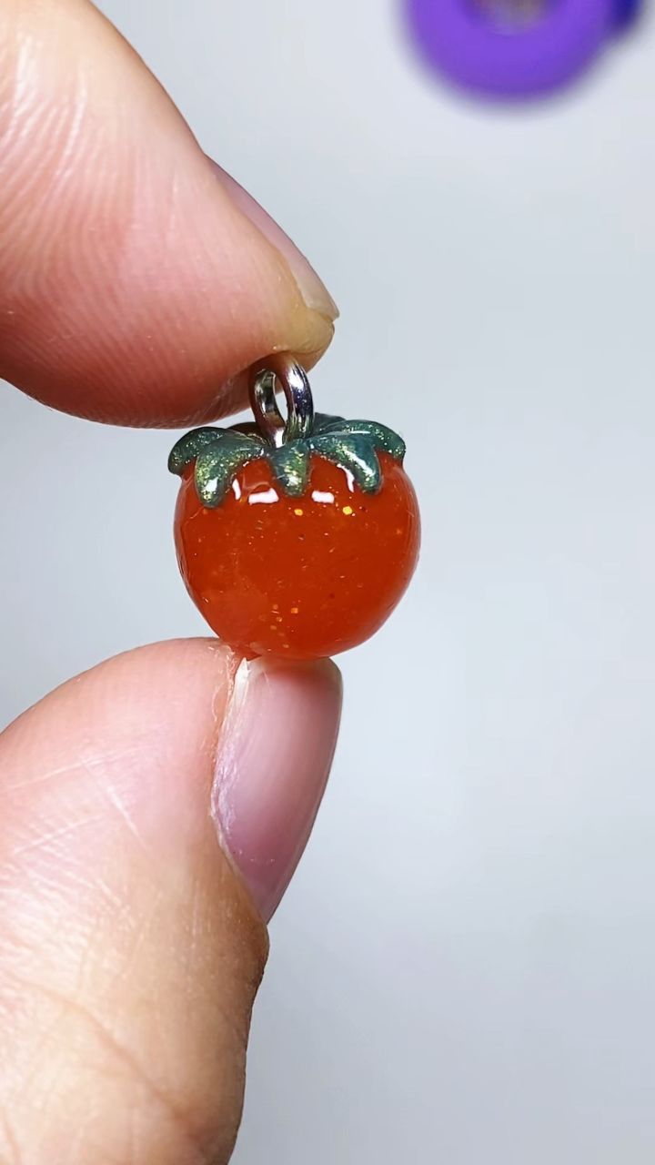 透明粘土西红柿教程