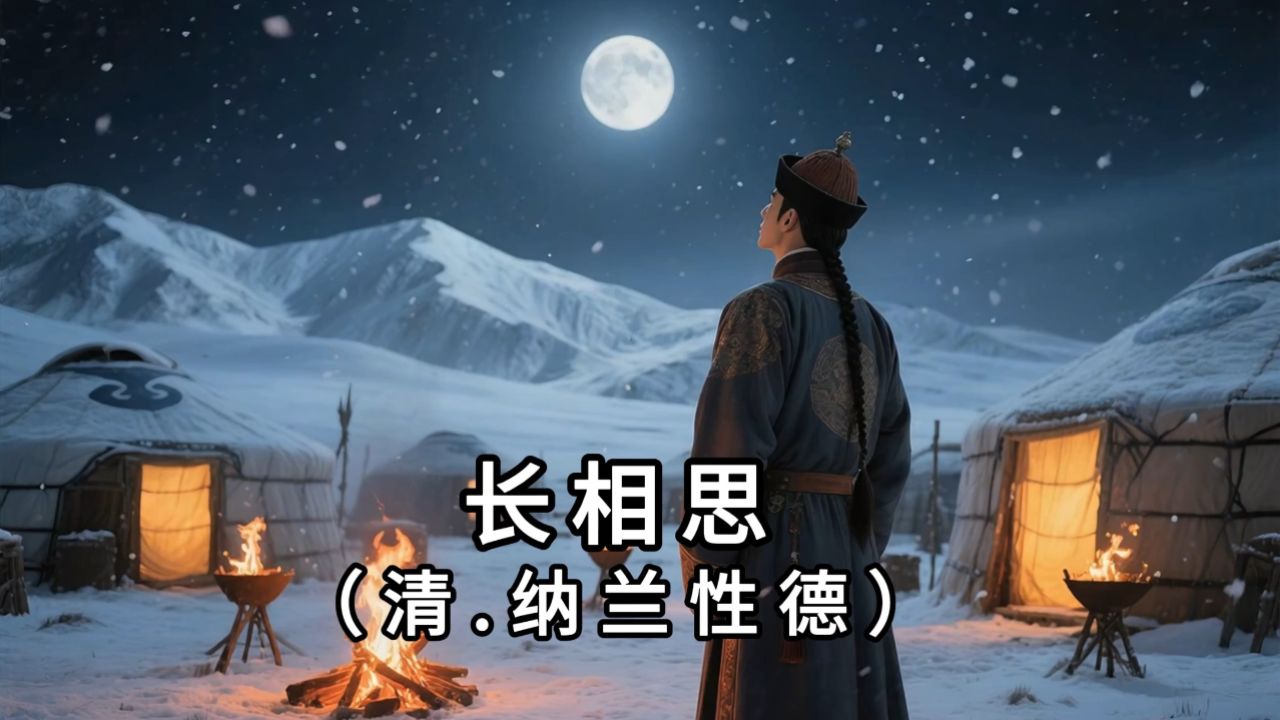 《长相思》清纳兰性德古诗词 山一程，水一程，身向榆关那畔行，夜深千帐灯。风一更，雪一更，聒碎乡心梦不成，故园无此声。塞上风雪凄迷，苦寒的天气 ...