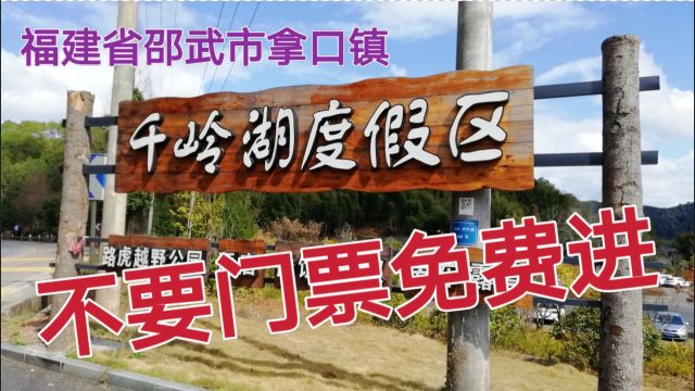 福建省邵武市拿口镇,千岭湖度假区,不要门票免费进