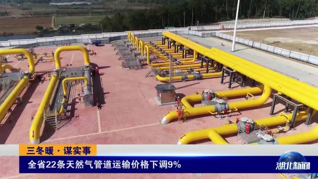 湖北省22条天然气管道运输价格下调9%