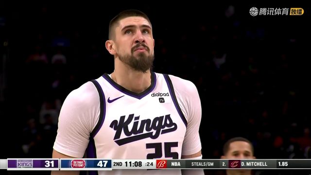 2023/24赛季NBA常规赛：国王 VS 活塞 全场回放