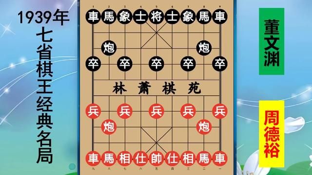 董文渊天才构思战七省棋王,巧设奇计诱敌深入,千年一出天才乎? #董文渊 #周德裕 #七省棋王 #象棋