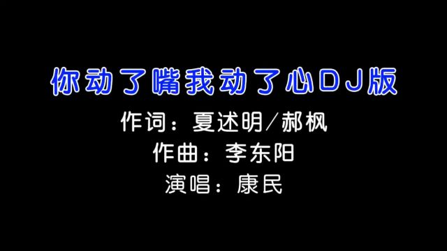 康民  你动了嘴我动了心 (DJ版)