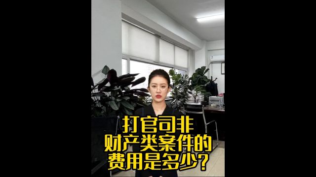 打官司非财产类案件的费用是多少?