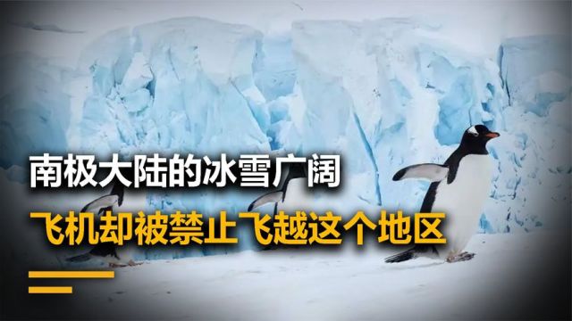 南极大陆的冰雪广阔 飞机却被禁止飞越这个地区