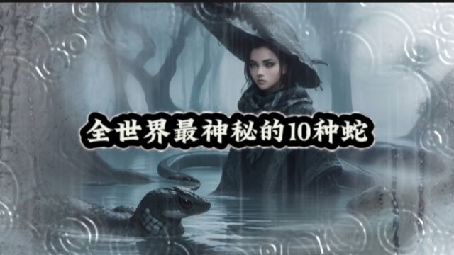 全世界最神秘的10种蛇!