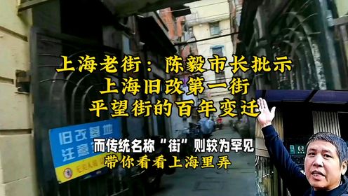 上海老街：陈毅市长批示，上海里弄旧改第一街，平望街的百年变迁#上海旧改 #黄浦区动迁 #陈毅市长 #福州路 #广东路