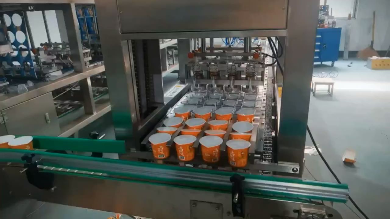第354集:桶装方便面魔芋粉丝封口机压盖机食品包装机,适用于桶面,大碗