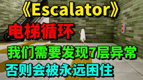 Escalator电梯循环-这里的异常好奇怪，天怎么突然黑了，我看不见了-游戏解说