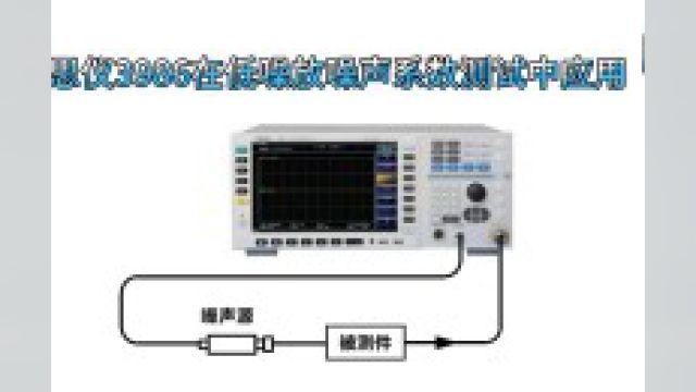 国产思仪3986噪声系数分析仪在低噪放噪声系数测试中应用