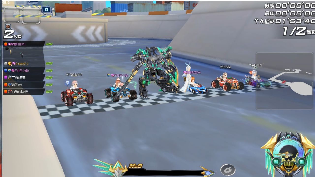 qq飞车朕哥:站着跑的t3有点挡视线但跑起来不晕!帅还在乎性能吗