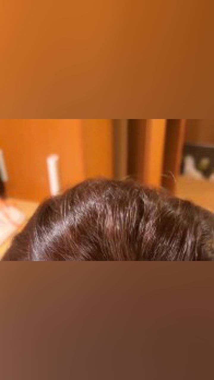 今天在家自己染了头发,颜色还是我一直很喜欢的栗棕色,白发遮盖的特别