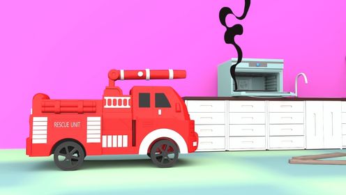 《汽车世界城市建造》第09集工程车拯救甜品店魔法甜甜圈的袭击早教动画