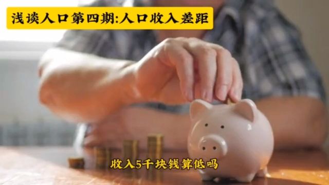 浅谈人口第四期:人口收入差距,小康社会收入增加与购买能力.#短视频创业 #我要上热搜 #人口 #收入 #薪水